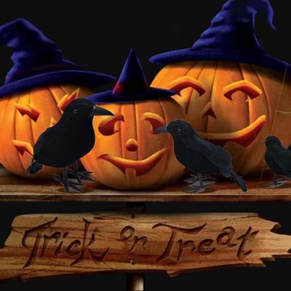 Halloween krage dekorationer, 3 stk.