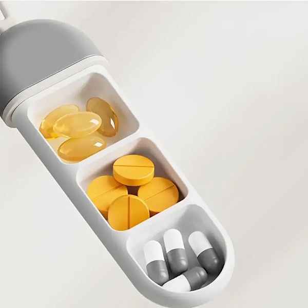 Bärbar minimedicinlåda med tre fack