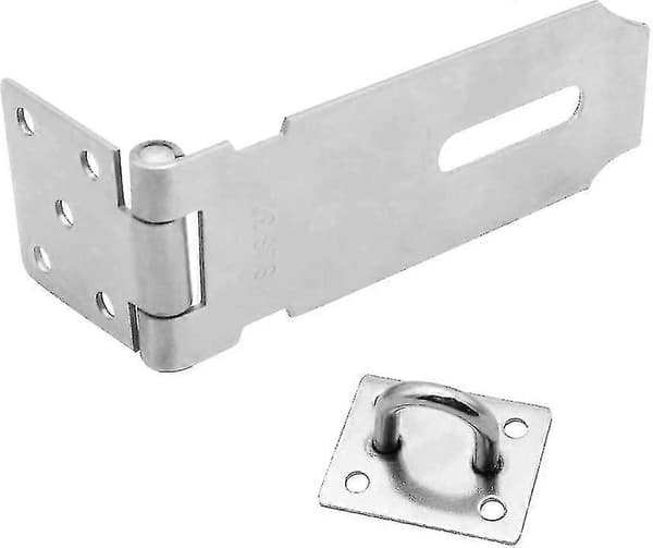 2 SS Hasp & Staple Låse til Skabe/Kasser, Rustfrie Skruer