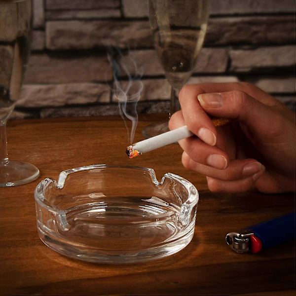 Askkoppar - Set med 4 askkoppar i glas