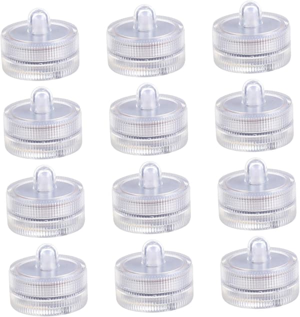 Pyöreät Mini LED-tuikkukynttilät, 24 kpl