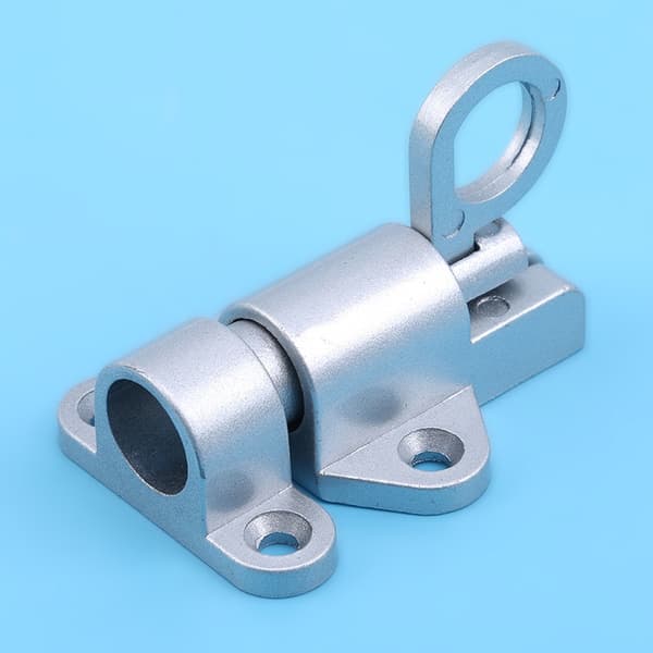 1 set av aluminiumlegering spärrfjäder låda fönster dörr säkerhetslås (silvergrå)