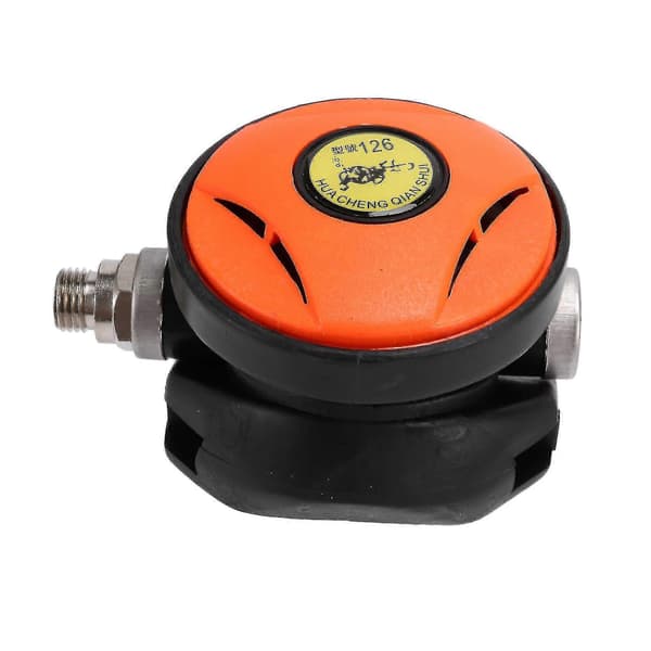 Dykning Sekundær Regulator Undervands Scuba Dykning Slange, Orange + Sort