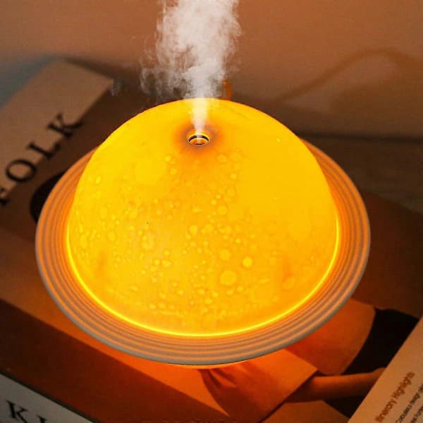 3D-printet måneformet LED-lampe, luftfugter, USB-drevet luftrenser, lampe