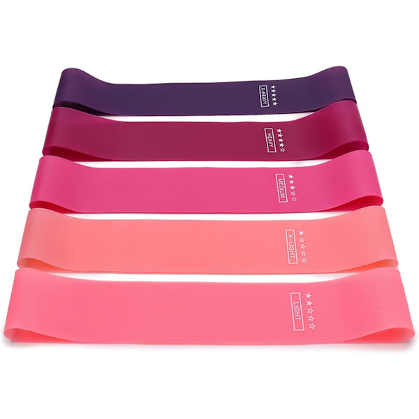 5 stk/sett med forskjellige stretchstropper, elastiske