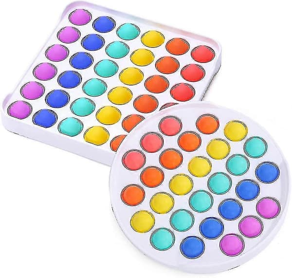 Trykk Boble Leke Fidget Sensorisk Leke Tegneseriefigur Puslespill Klem Silikon