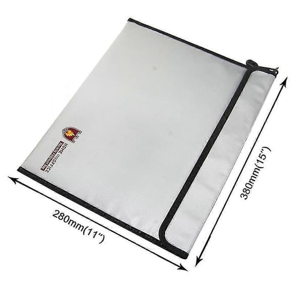 Brandsäker dokumentväska 38x28cm brandsäker och vattentät väska