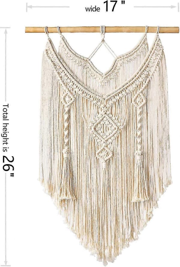 Spets väggbonad gobeläng väggdekoration vävd boho modern geometrisk heminredning