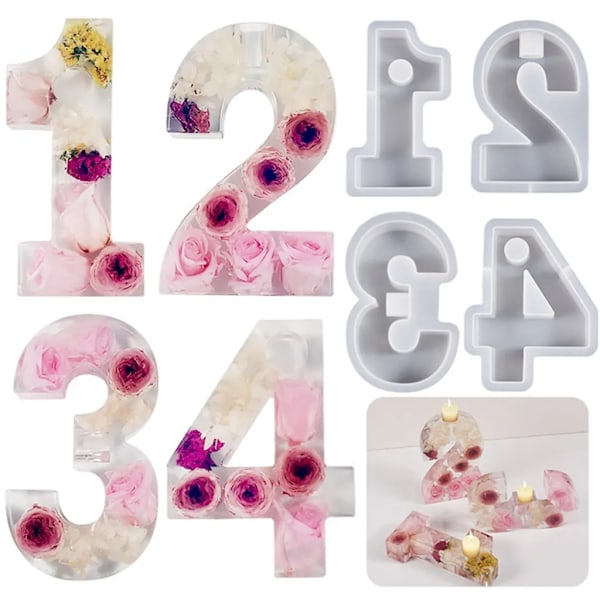 1-4 form, DIY silikoneform 3D lysestageform, gipsform lysestageform, keraflott