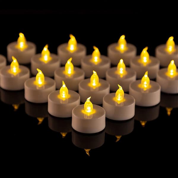 24 LED Telys, Flammeløs Flakking, Juledekor