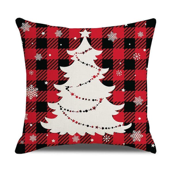 4 Juleputetrekk 45x45cm, Høytids Sofa Dekor