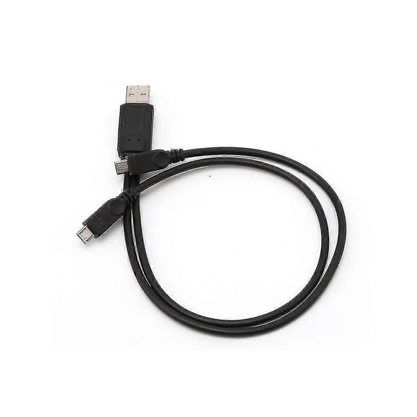 38cm Portabel USB Hane Universell Micro USB Dubbel Hane Y-Typ Adapter Splitter Kabel