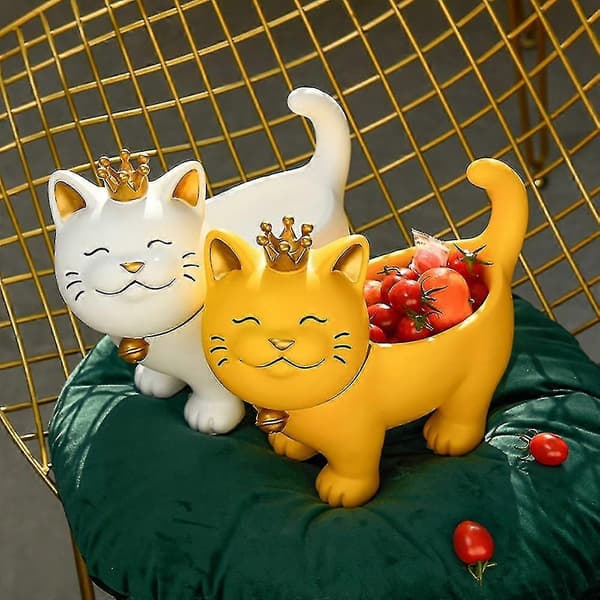 Lucky Cat Oppbevaringsboks Statue Nordisk Moderne Romdekorasjon C