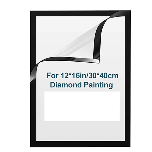 1 stk. Diamantbilde Ramme 30 x 40cm, Diamantbilde Ramme Tilbehør, Magnetisk Diamantkunst Ramme, Selvklebende
