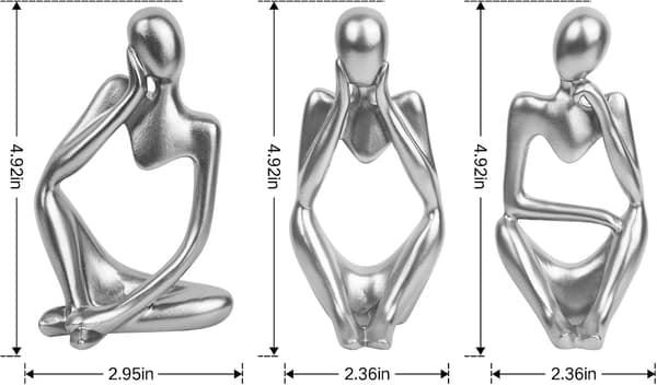 Kreativ Mini Abstrakt Tænker Statue, Hjemmeindretning