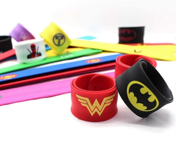 24 Färgglada Barn Snap Armband, Partygåva, Silikon