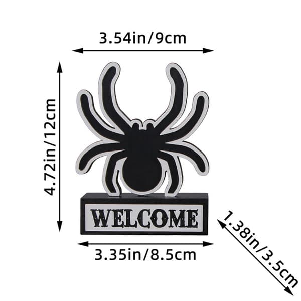 Halloween Træskilt Festdekorationer, 2 stk.