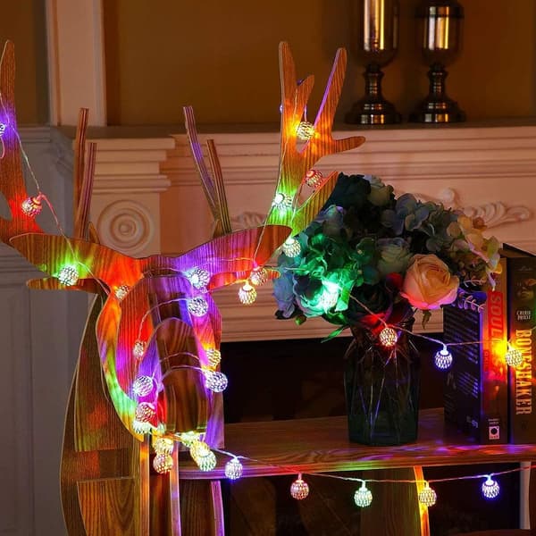 40 LED Stjerne Gardinlys, Julevindusdekor