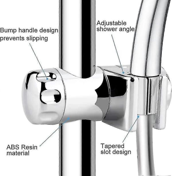 Justerbart ABS krom håndholdt bruseholder til 18-25 mm stang