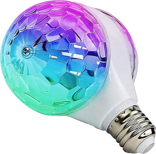 LED roterende lyseffekt RGB diskolys festbelysning stemningslys julefrokostdekoration