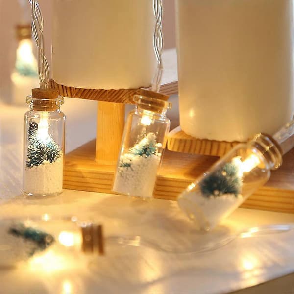 Dekorativ LED Julelys Ønsker Juletre Flaske (2M/20 LED Lys)