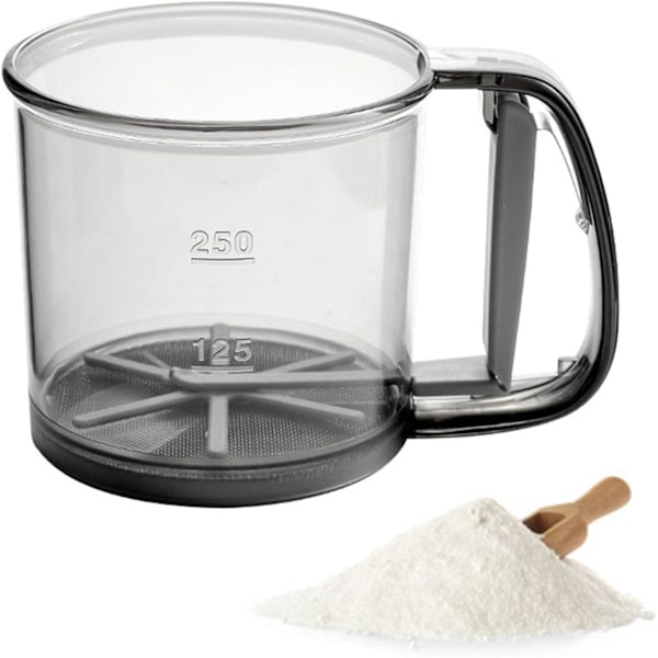 Semi-automatic flour sifter, hand press design sifter, baking tool