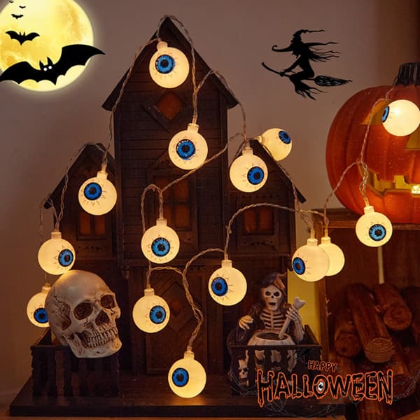 Halloween LED Øjeæble Lys Kæde, 3m