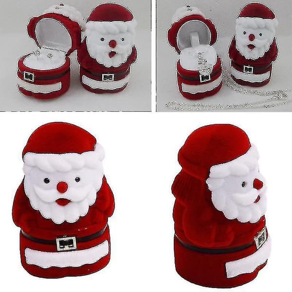 Jul Tomte stil box förvaringslåda ring örhänge hänge förvaringsförpackning box SX