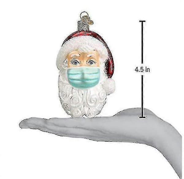 Joulupukin koriste maskilla