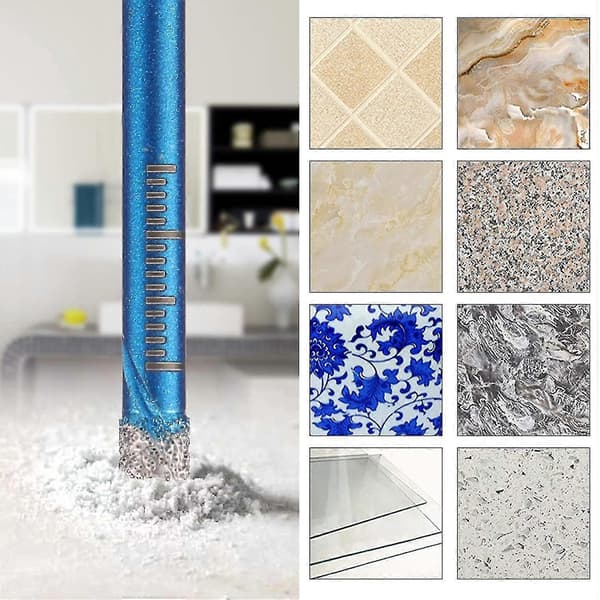 Diamantbor Granit Marmor Tørre Diamantbor Hulbor til Murværk Beton Fliser Keramik Glas (1 Sæt (6 Stykker))