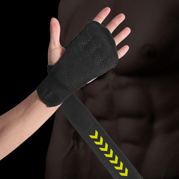 Sports Ventilated Gloves för män och kvinnor, Full-Coverage Silicone Padding | Perfekt för tyngdlyftning, Cross-Training, Storlek XL