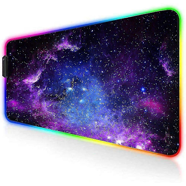 Gaming Musematte - Stor Xxl Musematte 800x300mm, 14 Moduser LED-belyst Musematte, Non