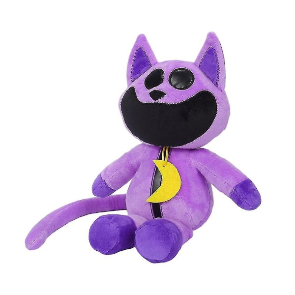 11,8 tums Smiley Animal Series Character Plysch Docka Katt Barn Födelsedag Julklapp purple cat