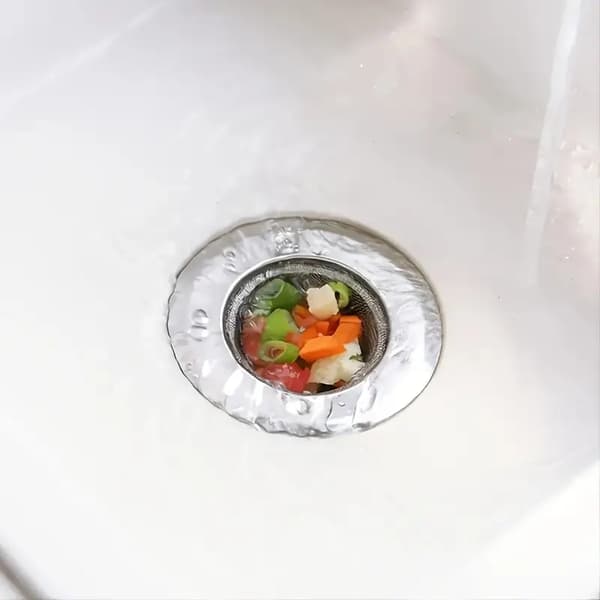 2 køkkenvaskfiltre, køkkenvaskkurv, anti-tilstopning