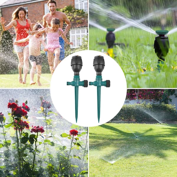 Hagesprinkler, 360° automatisk vanning, 4-delt sett