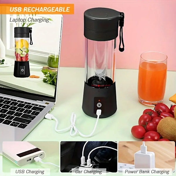 Bærbar lille elektrisk genopladelig mini-mixer