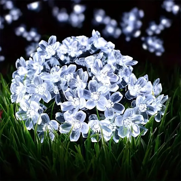 LED-aurinkokirsikkajousi, 7m50 valoa, 8 tilaa