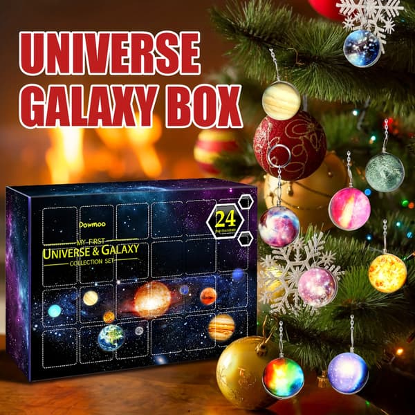 Cosmic Planet Blind Box Nedtelling til Jul 24 Dager Blind Box Julegavesett for Barn