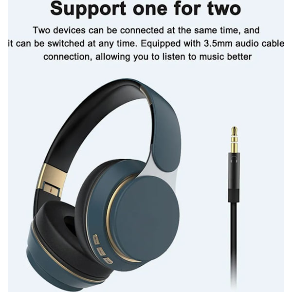 Røde Bluetooth Over-Ear Hovedtelefoner – Foldbare, Støjreducerende On-Ear med Mikrofon