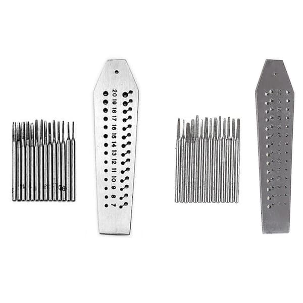 Urmaker Tapper og Gjengesett Mini Mikro Skrueplate Sett med 14 0.7-2mm Stål
