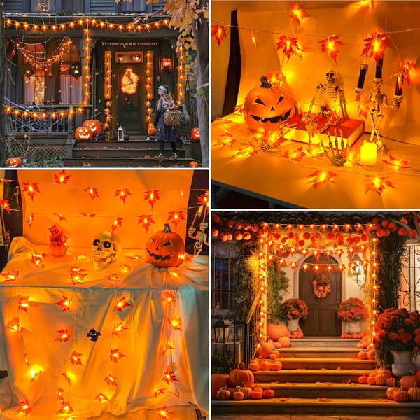 Høstfe-lys, 3m 20 LED Halloween Fe-lys