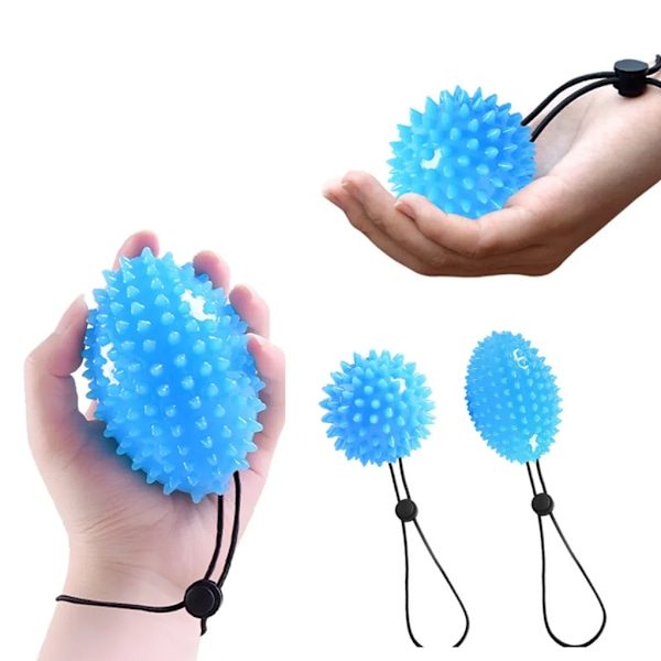 2-pack handtränare, fingertränare, handterapiknådboll, antistressmassageboll, fingerträning, stressavlastning