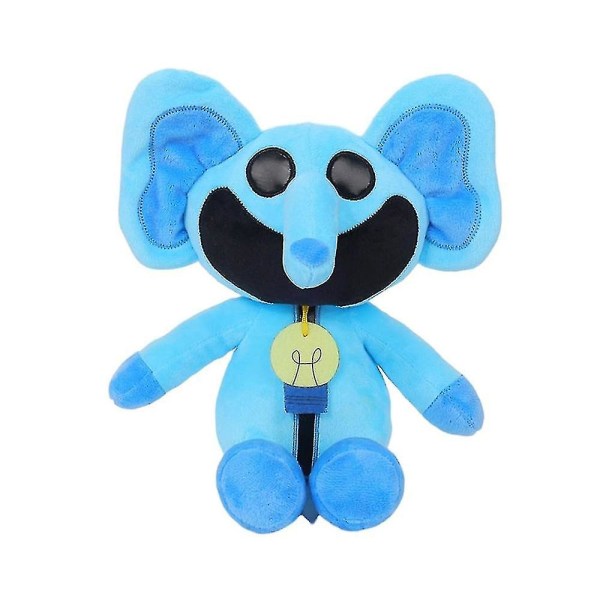 11,8 tums Smiley Animal Series Character Plysch Docka Katt Barn Födelsedag Julklapp (elefant) blue elephant