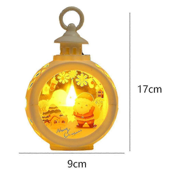 Bærbar LED rund lampe til dekoration