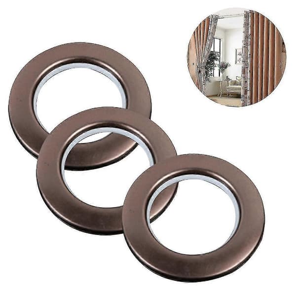 80-delt sett med gardinmaljer og klips, indre diameter 46 mm, kobber