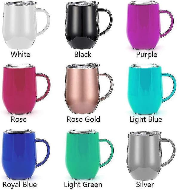 Resemugg i rostfritt stål, vakuumkaffemugg, temugg, termos