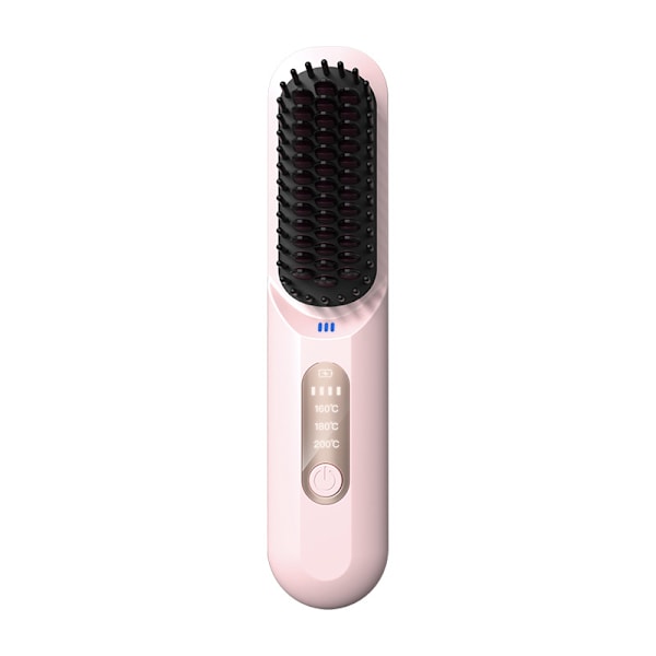 Portable hair comb with 3-speed temperature control settings