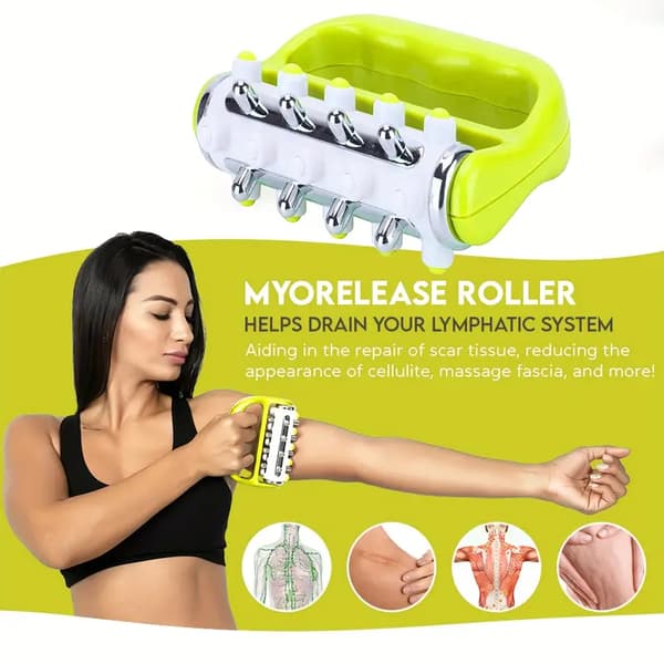 Manuel massageapparat, mini massagerulle, muskelafspænding