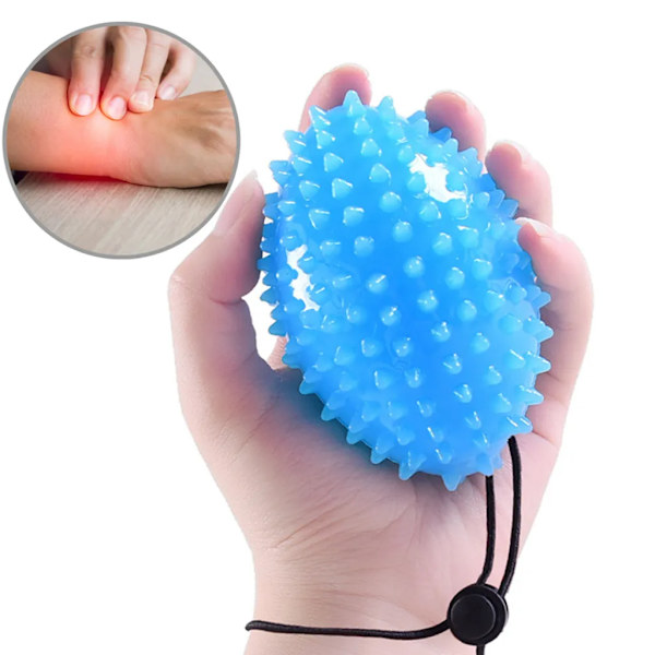 2-pack handtränare, fingertränare, handterapiknådboll, antistressmassageboll, fingerträning, stressavlastning