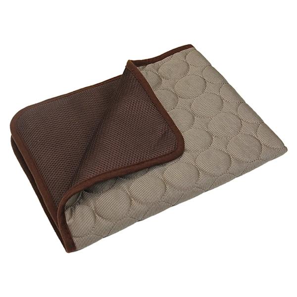 Kjølematte vaskbar sklisikker myk hundematte for kjæledyr sommer (kaffe, XS-40X30cm)